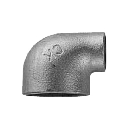 CK Fittings - Screw-in Type Malleable Cast Iron Pipe Fitting - Unequal Diameter Elbow with Band BRL-50X25-W