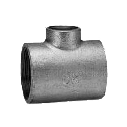 CK Fittings, Threaded Malleable Cast Iron Pipe Fittings, Reducing T (Those with small branch diameter) RT-50X15-C