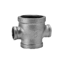 CK Fittings - Screw-in Type Malleable Cast Iron Pipe Fitting - Unequal Diameter Cross BRCR-32X25X20X20-W