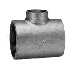 CK Fittings, Threaded Malleable Cast Iron Pipe Fittings, Reducing T RT-65X25-B