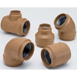Pressure Pipe Exterior Cladding 20 K Fitting Tee with Different Diameters