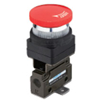 Hand-operated Valve VLM15 Series - Interlock Button Type (Horizontal Piping/Flanged-base Type) VLM15-F-09-R