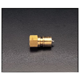 female threaded plug (with stop/brass)