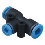 Quick-Connect Fitting, Reducing Union Tee, EPEG Series EPEG6-4
