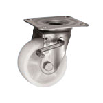 Stainless Steel Caster, JAB Type Swivel Bracket With Stopper (Size 75 mm)