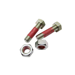 Hex Bolts LOCTITE "Precoat" 204 (SUS) with 10mm Coating Applied at 1-2 Gaps From The Tip HXN204-SUS-SA10-M10X25