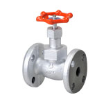 Malleable Valve, 10K Type, Globe Valve, Flanged, equipped with Reinforced PTFE Disc