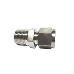 Double Ferrule Type Tube Fitting, Male Connector DCT DCT8-R4SS