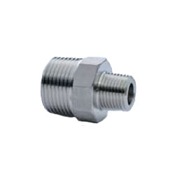Stainless Steel Screw-in Pipe Fitting, Reducing Hex Nipple 304STNR-20X15