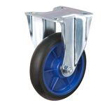Low Starting Resistance Caster LR-WK Type Rubber Wheel Attachment Type with Fixed Hardware