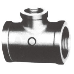 Screw-In PL Fitting, Reducing Tee with Collar (Small Branch Diameter) PL-BRT-6X6X3/4