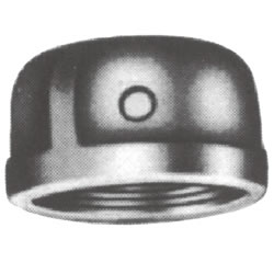 Screw-In Malleable Cast Iron Pipe Fitting, Cap with Collar