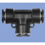 Junron One-Touch Fitting M Series (for General Piping) Reducing Union Tee PTUM-10-8-PM