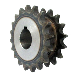 50SD single/double sprocket semi F series with machined shaft holes (New JIS key) 50SD16D20F