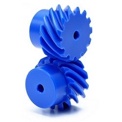 Helical Gear m2 Blue (Polyacetal)