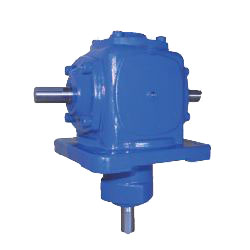 Bevel gear box - Vertical cross shaft / Downward lateral shaft - LM-TH-□-□-D□ LM-TH-15-1/1-DW