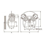 Basic Compressor, Medium Pressure Two-Stage Compressor BTH-110C
