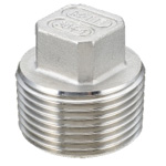 Stainless Steel Screw-in Type Pipe Fitting, Plug "P"