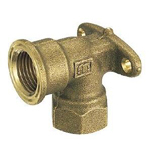 Auxiliary Material for Piping, Fitting, and Plumbing, Fitting for Water Supply Piping, Water Faucet Elbow with Inner Screw Mounting Tab - MK87