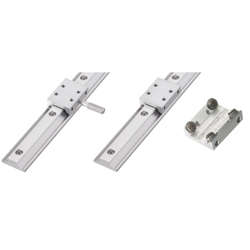 Simplified Slide Rails - Load Rating: 49N~99N/pc - Aluminum, With Ball Bearing / Position Locking Type JKSGR16A-270