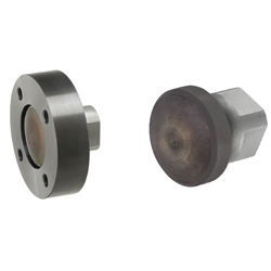 Floating Joints, Flange Mounting - Flat Dual Mountable Side Flange and Cylinder Connector with 4 Sided Wrench Flats - Sets