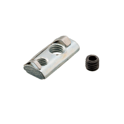 For 5 Series (Slot Width 6mm) - Post-Assembly Insertion - Lock Nuts with Leaf Springs