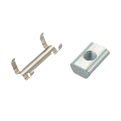 Post-Assembly Nut and Metal Stopper Set - For 6 Series (Slot Width 8 mm) Aluminum Frame