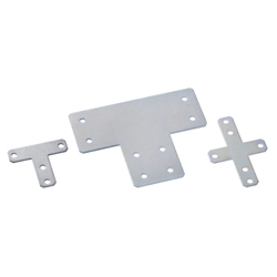 Sheet Metal Bracket For 8-45 Series (Slot Width 10mm) Aluminum Frames - T-Shaped/Cross-Shaped