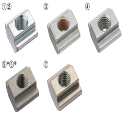 Pre-Assembly Insertion Nuts for Aluminum Frames - Standard - For 8 Series (Slot Width 10mm) HNTT8-8