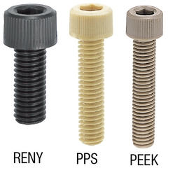 Plastic Hex Socket Head Cap Screws/PEEK/PPS/RENY PEKB8-15