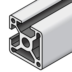 Aluminum Frame 5 Series Square 20 × 20 mm 2 Side Slots