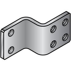 Sheet Metal Mounting Plate / Bracket -Z Bending Type- SWBCS