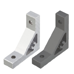 Extruded Brackets - For 1 Slot -For 5 Series (Slot Width 6mm) Aluminum Frames - Ultra Thick Brackets (Perpendicularly Machined) HBKUS5-C-SEC