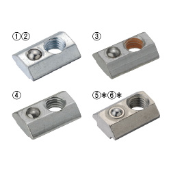 Pre-Assembly Insertion Nuts for Aluminum Frames with Temporary Holding Function - For 5 Series (Slot Width 6mm)
