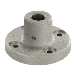 Device Stands - Round Flanged, Through Holes, with Dowel Holes (Bracket only) CSPF35