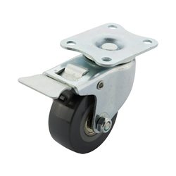 Small diameter Light load caster Universal type with brake
