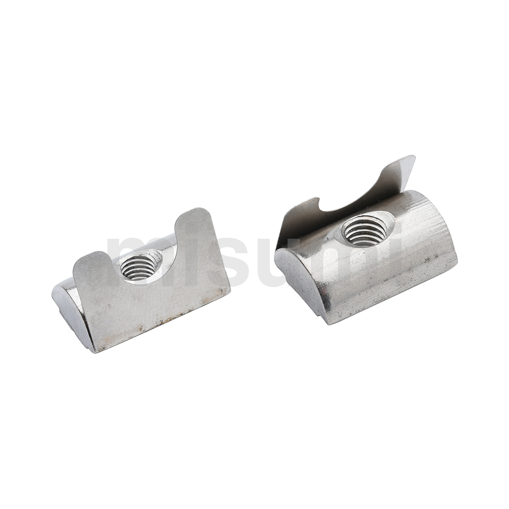 Post-Assembly Leaf Spring Nuts Stainless Steel For Aluminum Frames