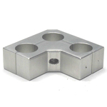 Round Pipe Joint Same-Diameter Hole Type with 3 Fixed Slim Shafts