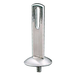 Standing Pipe Fixture / Mounting Leg, Leg with Stainless Steel Collar