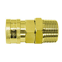 Hi Cupla, Large Bore, Brass, FKM, SM Type (for Female Thread Mounting)