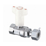 CB8 Type, Ball Valve with Check Valve, Adapter with Rc Screw × Nut