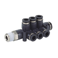 Tube Fitting Branch Double Branch Triple Double for General Piping PKVD8-4-03