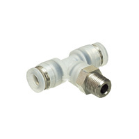 for Clean Environment, Tube Fitting PP Type Tee, Screw Element SUS304 PPB8-02SUSFC