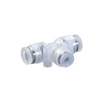 Tube Fitting PP Type Different Diameters Union Tee for Clean Environments PPEG10-8FC