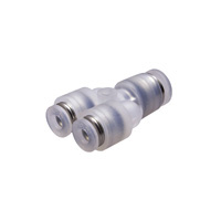 Tube Fitting PP Type Different Diameters Union Y for Clean Environments PPW10-8