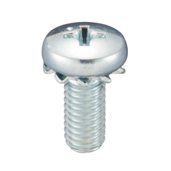 External Tooth Washer Integrated Phillips Head Binding Screw (External Tooth W) CSPBDS-STU-M2.6-4