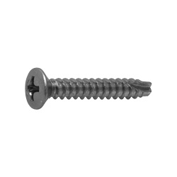 Cross Recessed Raised Countersunk Head Tapping Screws, 2 Models Grooved B-1 Shape CSPRDS2M-ST3B-TP2.6-12