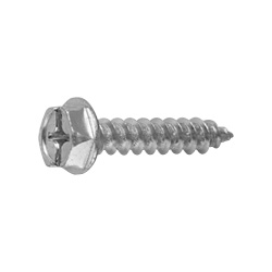 Cross-Head / Slotted (+-) Flanged Hex Head Tapping Screw, Class 1, Shape A HXBS-SUSTBS-TP5-16