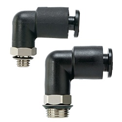 Antistatic Quick-Connect Fitting, KA Series, Elbow Union, KAL KAL04-M6