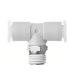 Quick-Connect Fitting Stainless Steel KQ2-G Series Double-Ended Tee Union KQ2T (No Sealant) KQ2T10-02GS